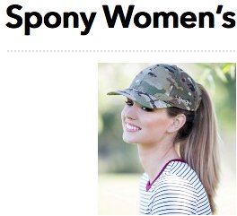 Spony Women’s Ballcap Giveaway
