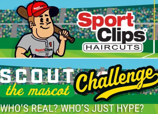 Sport Clips Scout the Mascot Challenge - Win Free Haircuts for a year + $325 MiLB Store Gift Card