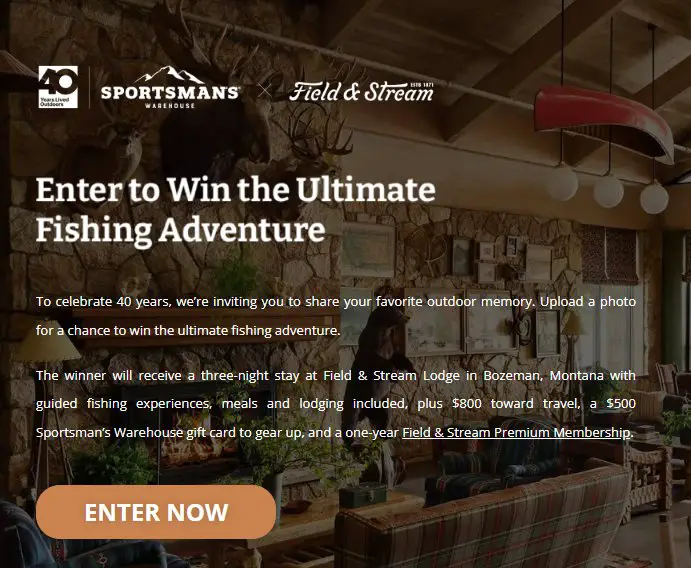 Sportsman’s “Fishing Trip of a Lifetime” Sweepstakes - Win a  Montana Fishing Adventure