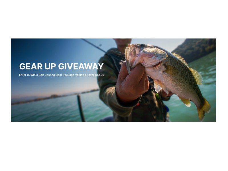 Sportsman's Warehouse Gear Up Giveaway Bait Casting Package - Win A Fishing Package Worth $1,500