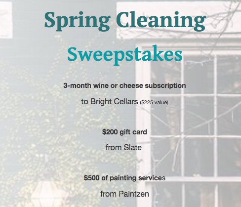 Spring Cleaning Sweepstakes