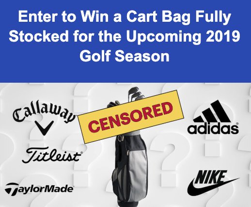 Spring Golf Starter Bag Sweepstakes