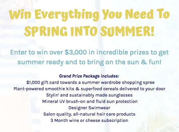 Spring Into Summer Sweepstakes