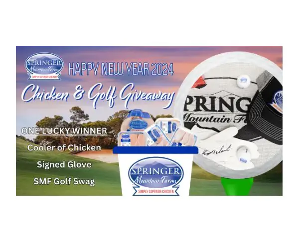 Springer Mountain Farms New Year’s Chicken & Golf Giveaway - Win A Cooler Full Of Chicken With Swag And A Signed Golfing Glove