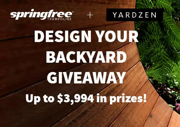 Springfree Trampoline & Yardzen Design Your Backyard Giveaway - Win A Trampoline & Backyard Makeover
