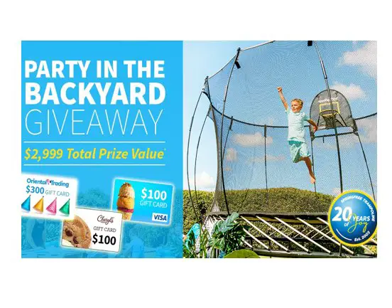 Springfree Trampoline Party in the Backyard Giveaway - Win A $2,500 Trampoline & $300 In Gift Cards