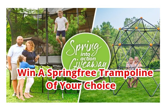 Springfree Trampoline Spring Into Action Giveaway – Win A Springfree Trampoline Of Your Choice