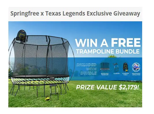 Springfree x Texas Legends Exclusive Giveaway - Win a Springfree Trampoline Bundle
