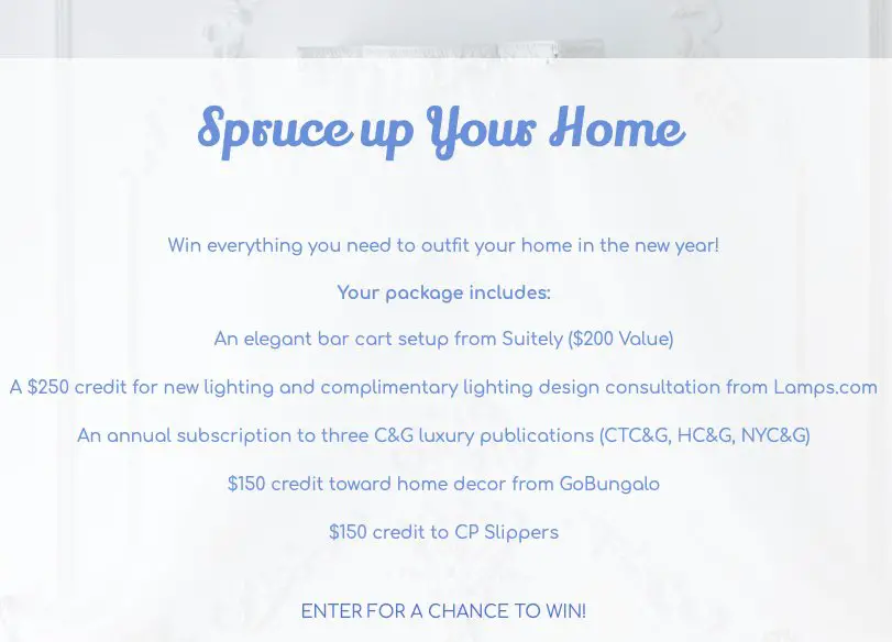 Spruce Up Your Home Giveaway