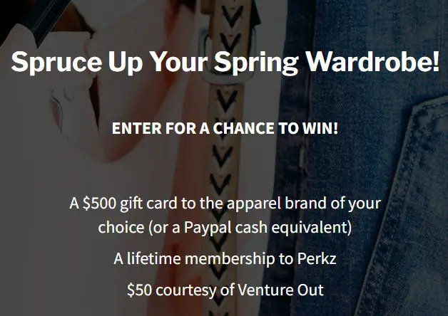 Spruce Up Your Spring Wardrobe Sweepstakes – Win A $500 Gift Card For The Apparel Brand Of Your Choice & More