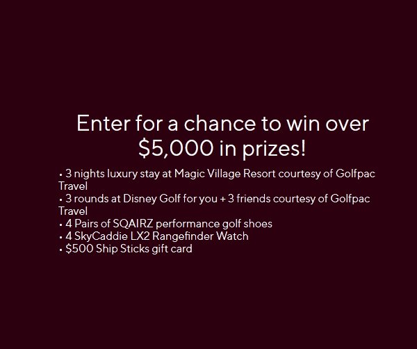SQAIRZ Magic Village and Disney Golf Giveaway - Win a Golfing Getaway Weekend with Friends!