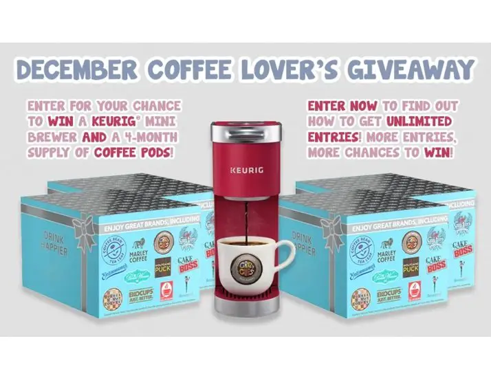 SSBD December Coffee Lover's Giveaway - Win a Keurig Coffee Maker with Samplers