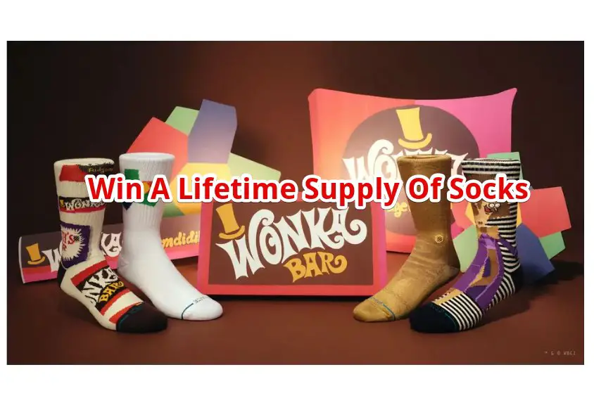 Stance Wonka Golden Ticket Sweepstakes - Win A Lifetime Supply of Socks