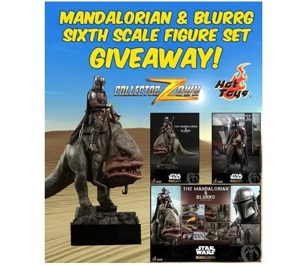 Star Wars Figure Set Giveaway - Win a Mandalorian & Blurrg 1/6 Scale Figure Set
