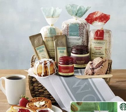 Starbucks Deluxe Breakfast Bakery Gift Basket Sweepstakes