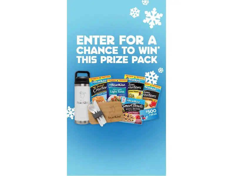 StarKist Instagram Holiday Giveaway - Win StarKist Products, Gift Card & a Yeti Bottle (5 Winners)