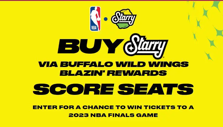 Starry NBA Sweepstakes - Win A Trip For 2 To An NBA Finals 2023 Game