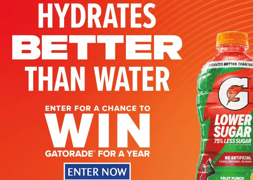 Stater Bros. Markets Gatorade For A Year Sweepstakes - win a $1,000 Gift Card