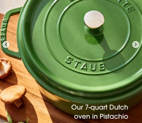 Staub Dutch Oven Giveaway - Win a 7‑quart Staub Dutch oven