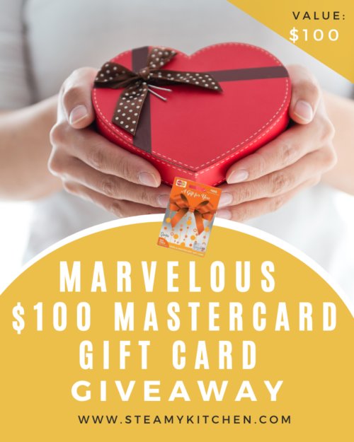 Steamy Kitchen's $100 Marvelous Mastercard Gift Card Giveaway