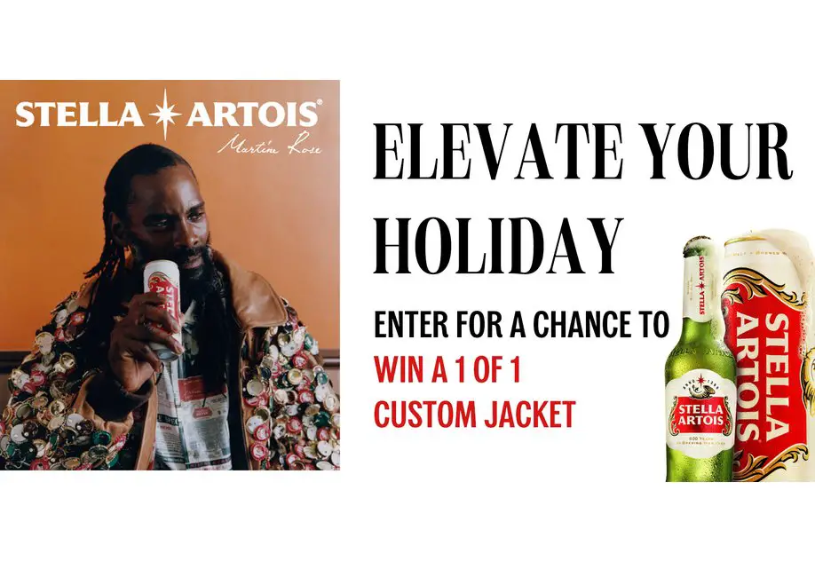 Stella Artois Spin To Win Holiday Sweepstakes - Win A Limited Edition Bomber Jacket And Other Merch