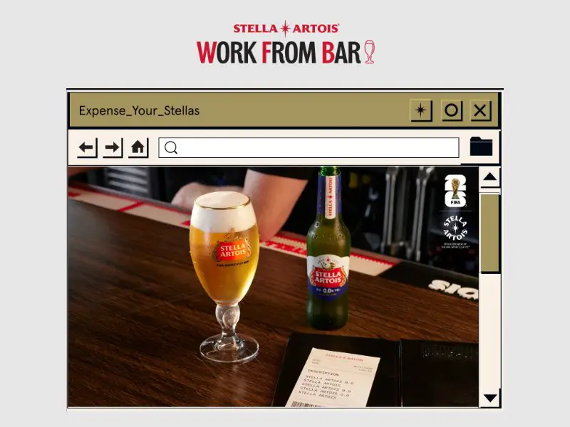 Stella Artois WFB Expense Report Sweeps - Win A $100 Gift Card