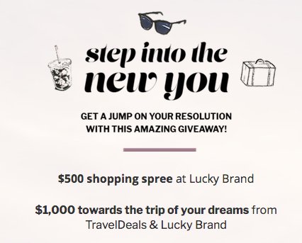 “Step Into The New You” Sweepstakes