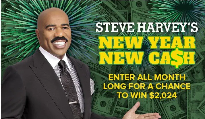 Steve Harvey’s New Year New Cash Sweepstakes – Win $2,024 Cash