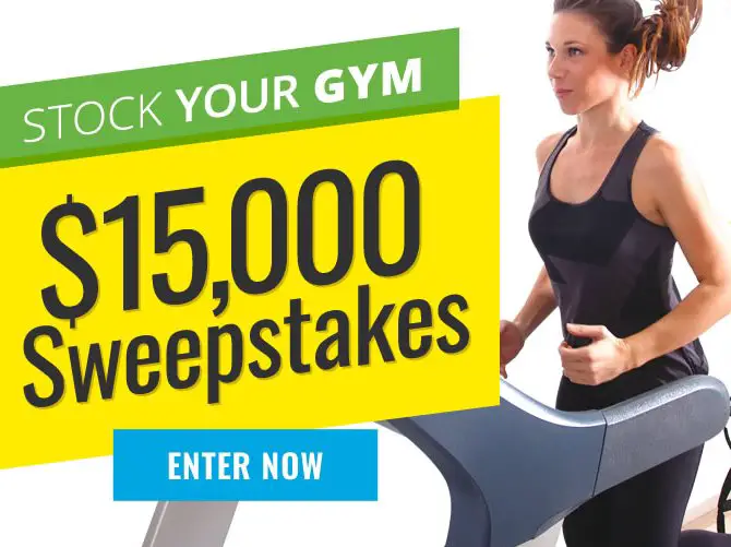 Stock Your Gym $15,000 Sweepstakes