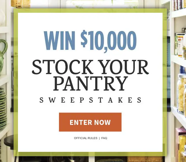 Stock Your Pantry Sweepstakes