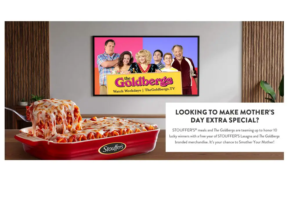 Stouffer’s Smother Your Mother Sweepstakes - Win Free STOUFFER’S For A Year & More