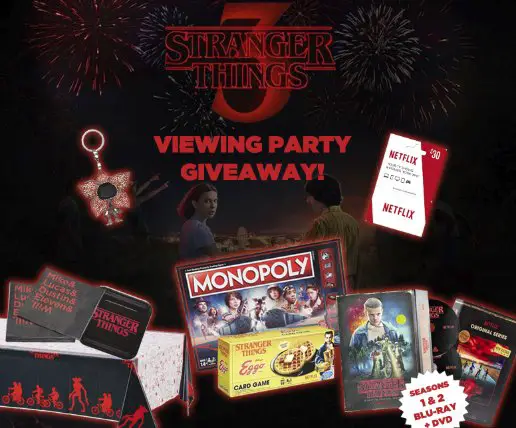Stranger Things 3 Viewing Party Pack Giveaway