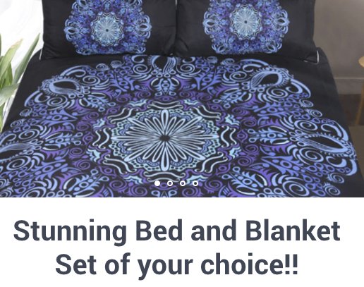 Stunning Bed and Blanket Set Giveaway