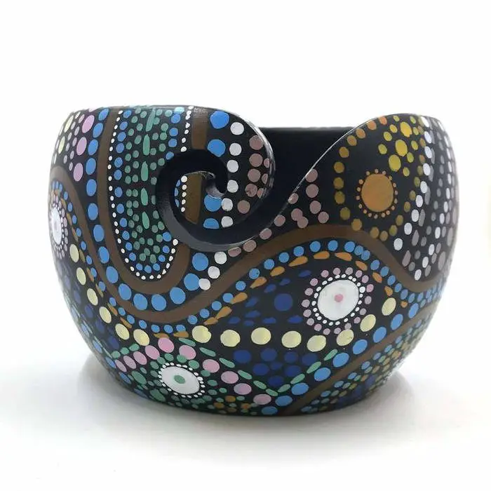 Stunning Mandala Yarn Bowl