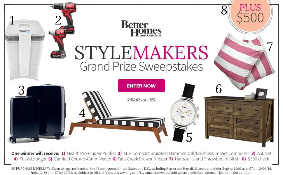 Style Makers Sweepstakes for Builders!