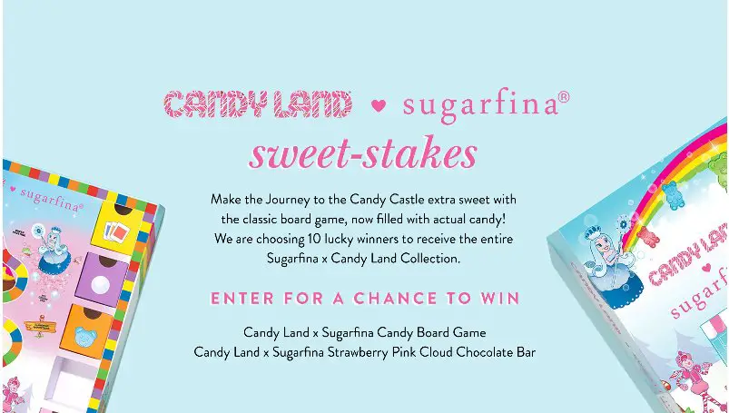 Sugarfina Candy Land Sweepstakes -  Win 1 Of 10 Candy Land Prize Packs (10 Winners)