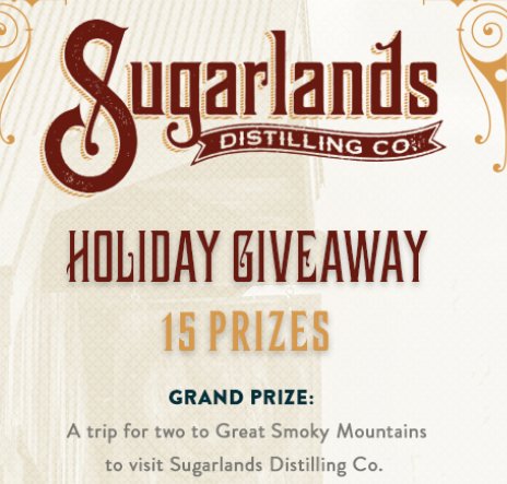 Sugarlands Holiday Giveaway