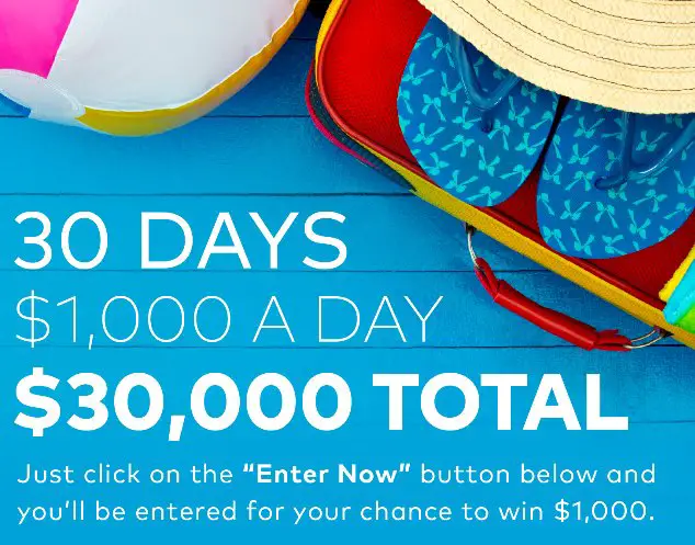 Summer 30 Cash Sweepstakes