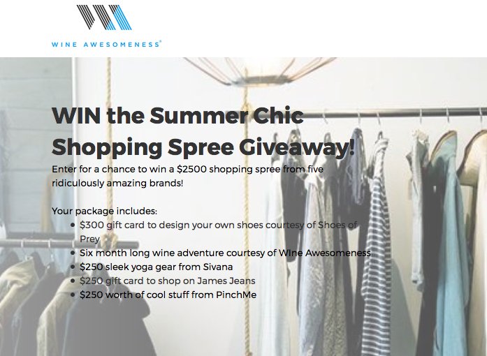 Summer Chic Shopping Spree Sweepstakes