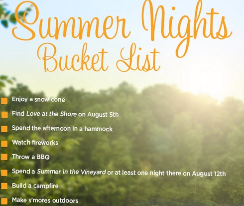Summer Nights Bucket List Sweepstakes
