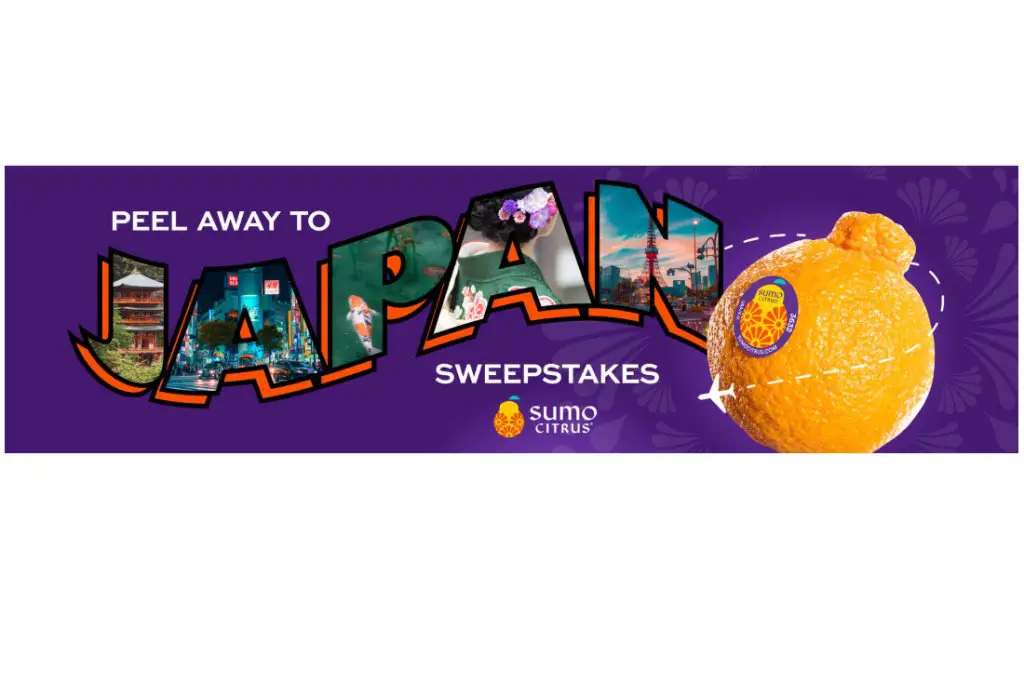 Sumo Citrus Peel Away To Japan Sweepstakes - Win A Trip For 2 To Japan