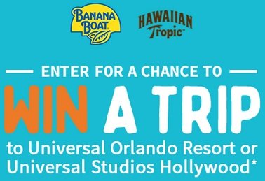 Sun. Fun. Done. Sweepstakes - Win a Family Trip to Universal Orlando Resort or Universal Studios Hollywood
