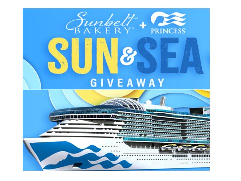 Sunbelt Bakery Sun and Sea Giveaway - Win A $3,900 Princess Cruises Gift Card For A Free Cruise