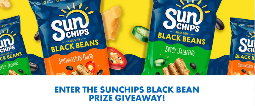 SunChips Black Bean Sweepstakes – Win A Free Gift Pack Including 2 Bags Of SunChips, Black Bean, And More (30 Winners)