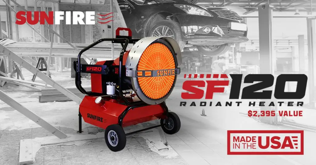 Sunfire Heaters Radiant Heater Sweepstakes - Win A SUNFIRE SF120 Radiant Heater