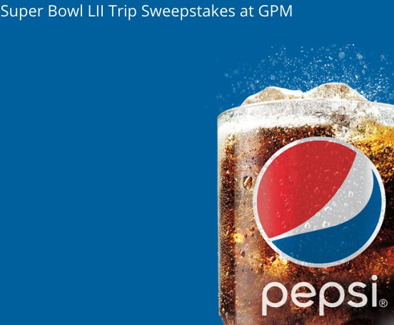 Super Bowl LII Sweepstakes