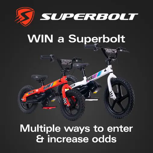 Superbolt Summer Giveaway - Win A Brand New Kids EBike