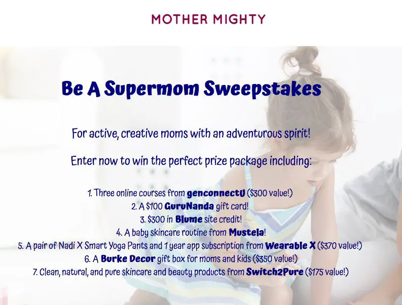 Supermom Sweepstakes