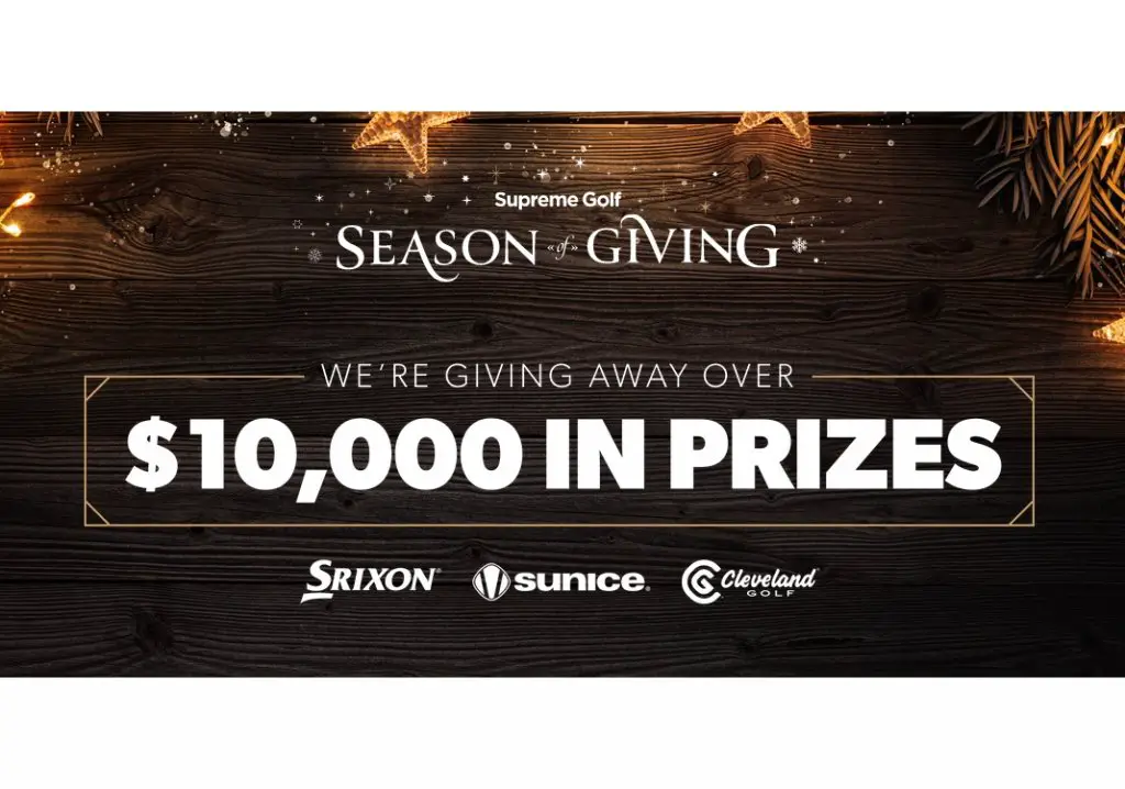 Supreme Golf Season of Giving Sweepstakes - $200, $500 & $1,000 Gift Cards Up For Grabs