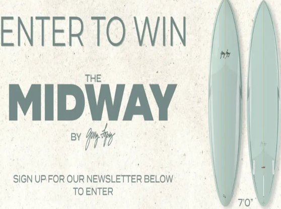 Surftech x Gerry Lopez Midway Giveaway - Win A Surfboard